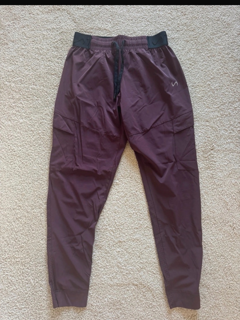 TLF Burgundy Cargo Jogger Pants